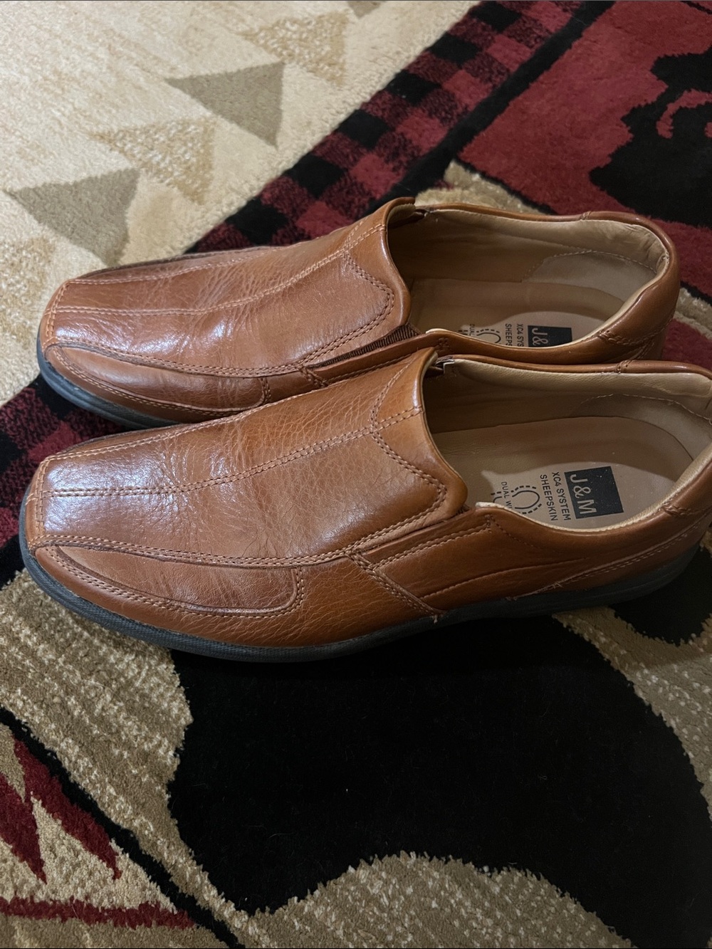 Johnston & Murphy Men’s Slip-On Leather Loafers - Brown